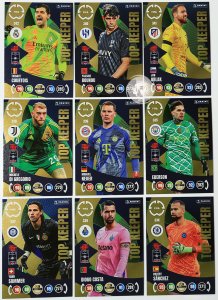 9 karty komplet TOP KEEPER 2025 CLUB WORLD CUP