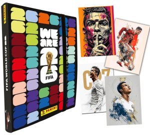 100 karty bez powtórek ALBUM DELUXE World Cup 2026 + 2 RONALDO poster cards Gratis