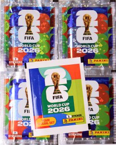 2026 World Cup 5 Saszetki NAKLEJKI Stickers packs with TEAM SPECIAL SET