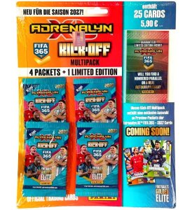 2027 FIFA 365 Multipack 4 saszetki 1 Limited 25 karty panini kick off 