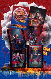 5 karty FC BARCELONA 2026 Supercopa Winner fantop 