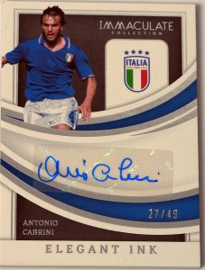 Autograf karta Antonio CABRINI Italy 27/49 Panini 2022 / 2023