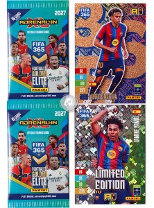 2 karty YAMAL Momentum Rare + Limited + 2 saszetki 2027 FIFA 365 panini