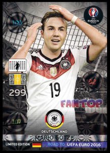 GOTZE Mario  LIMITED EDITION - Road to Euro 2016  