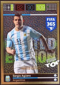 AGUERO Sergio - Duża karta - XXL Limited Edition FIFA 365 not mint
